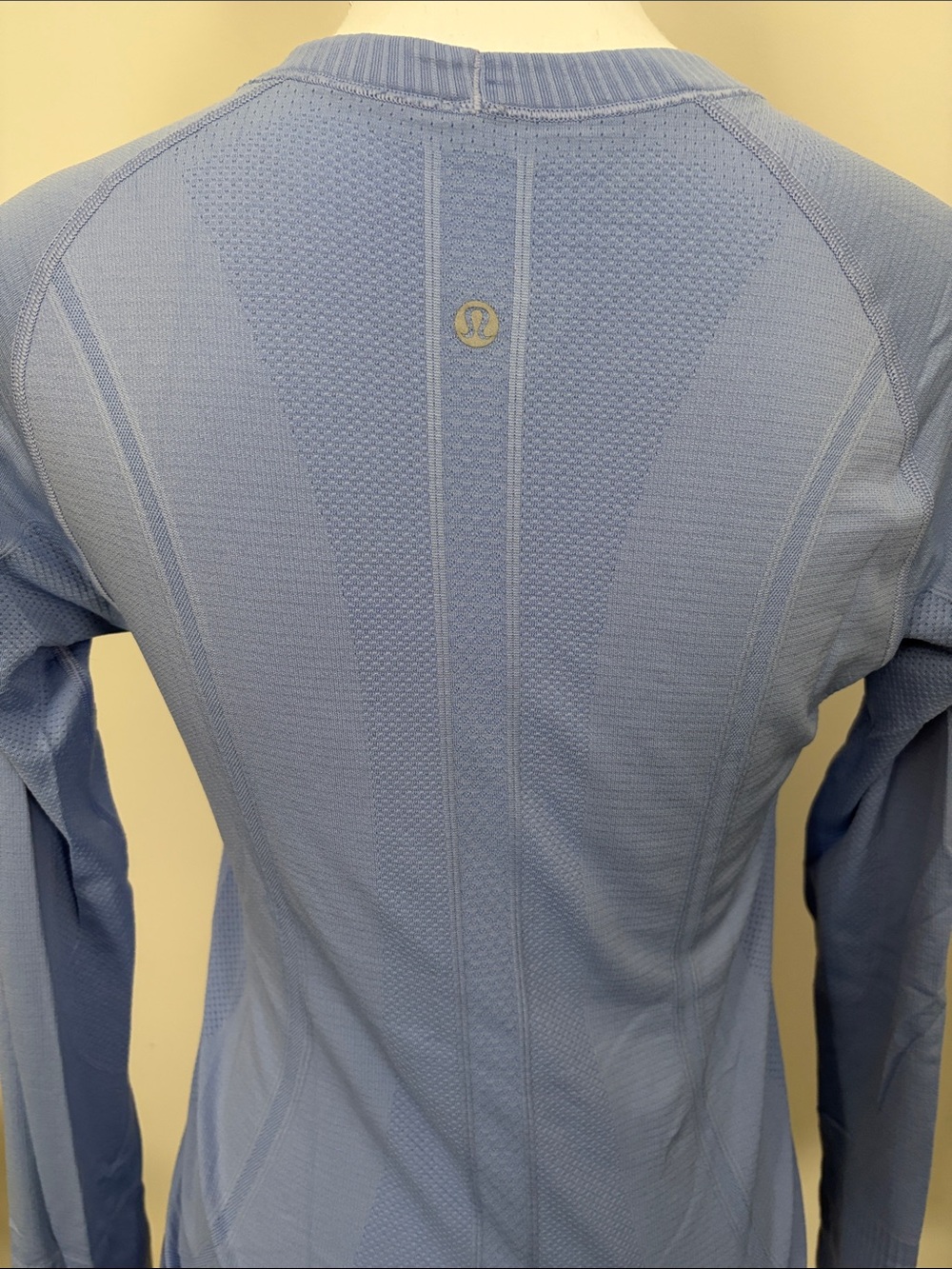 Lululemon Light Blue Seamless Long Sleeve Top